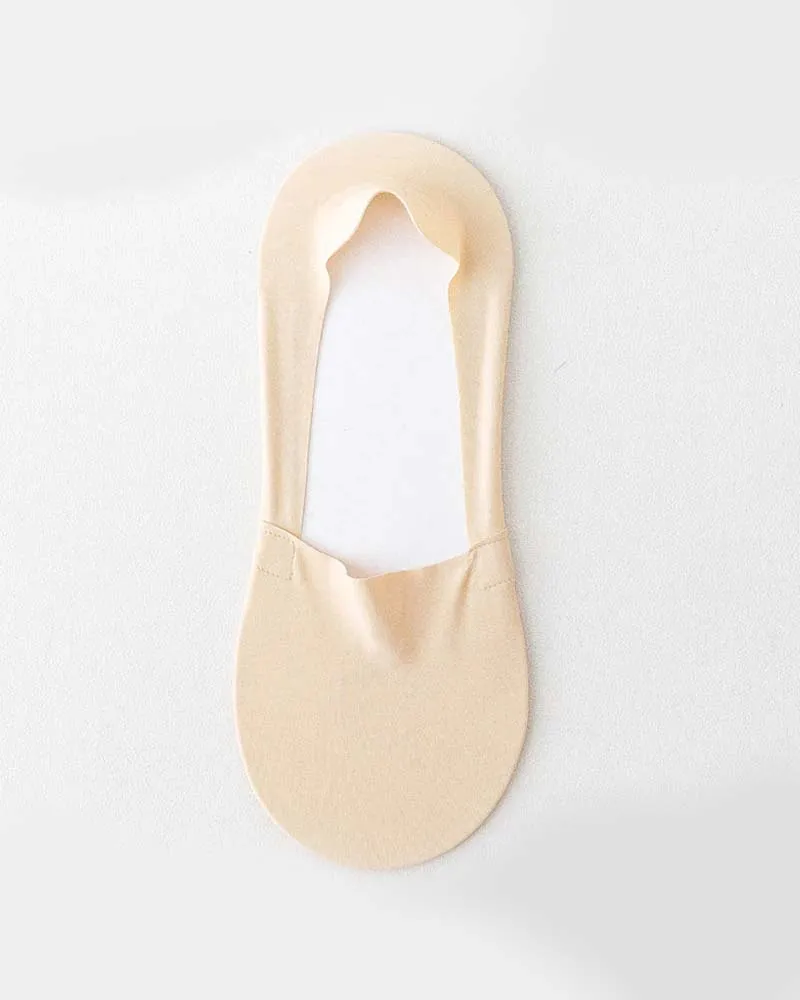 Anti-slip invisible cotton socks