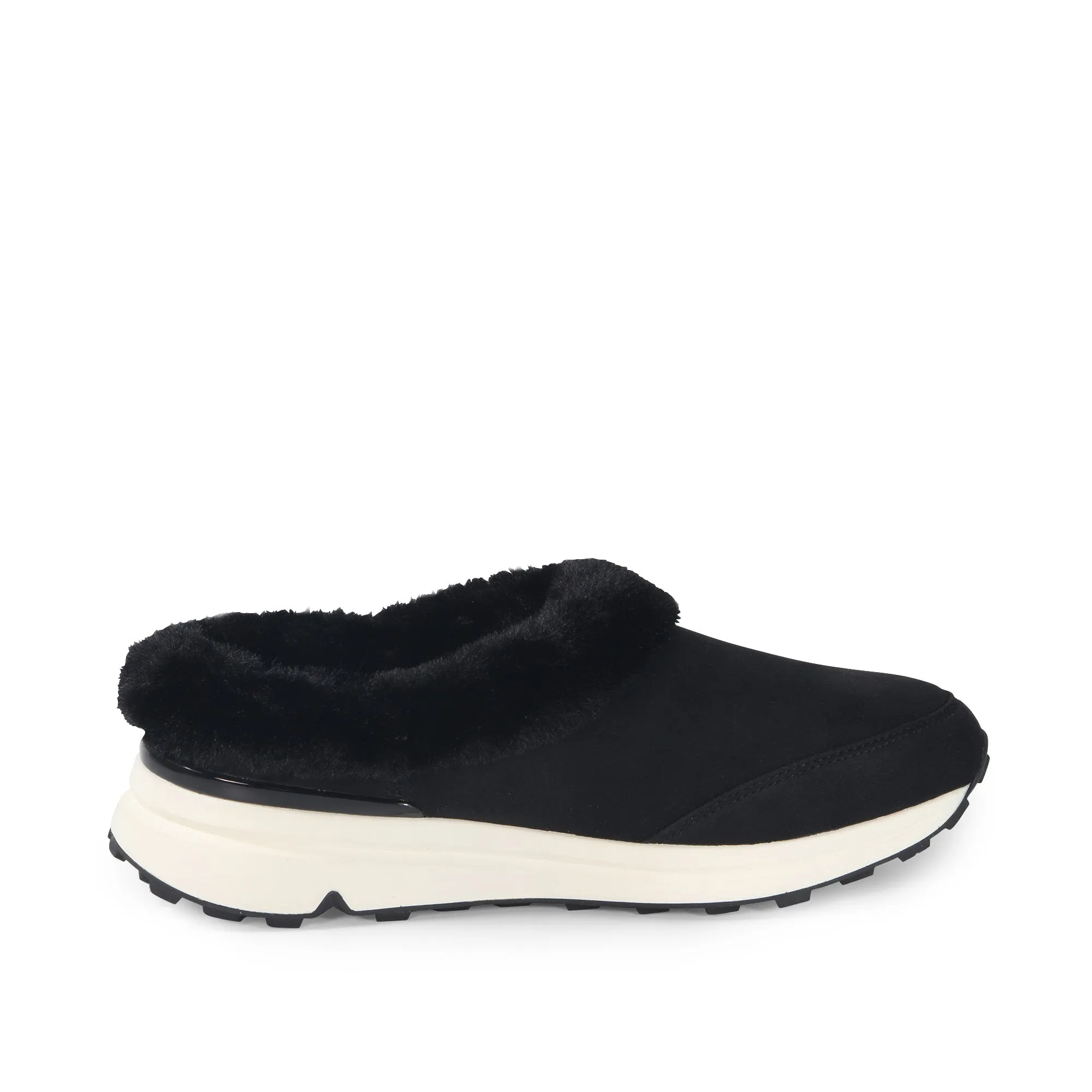 BMS Furry Slip-On Mules (Nero)