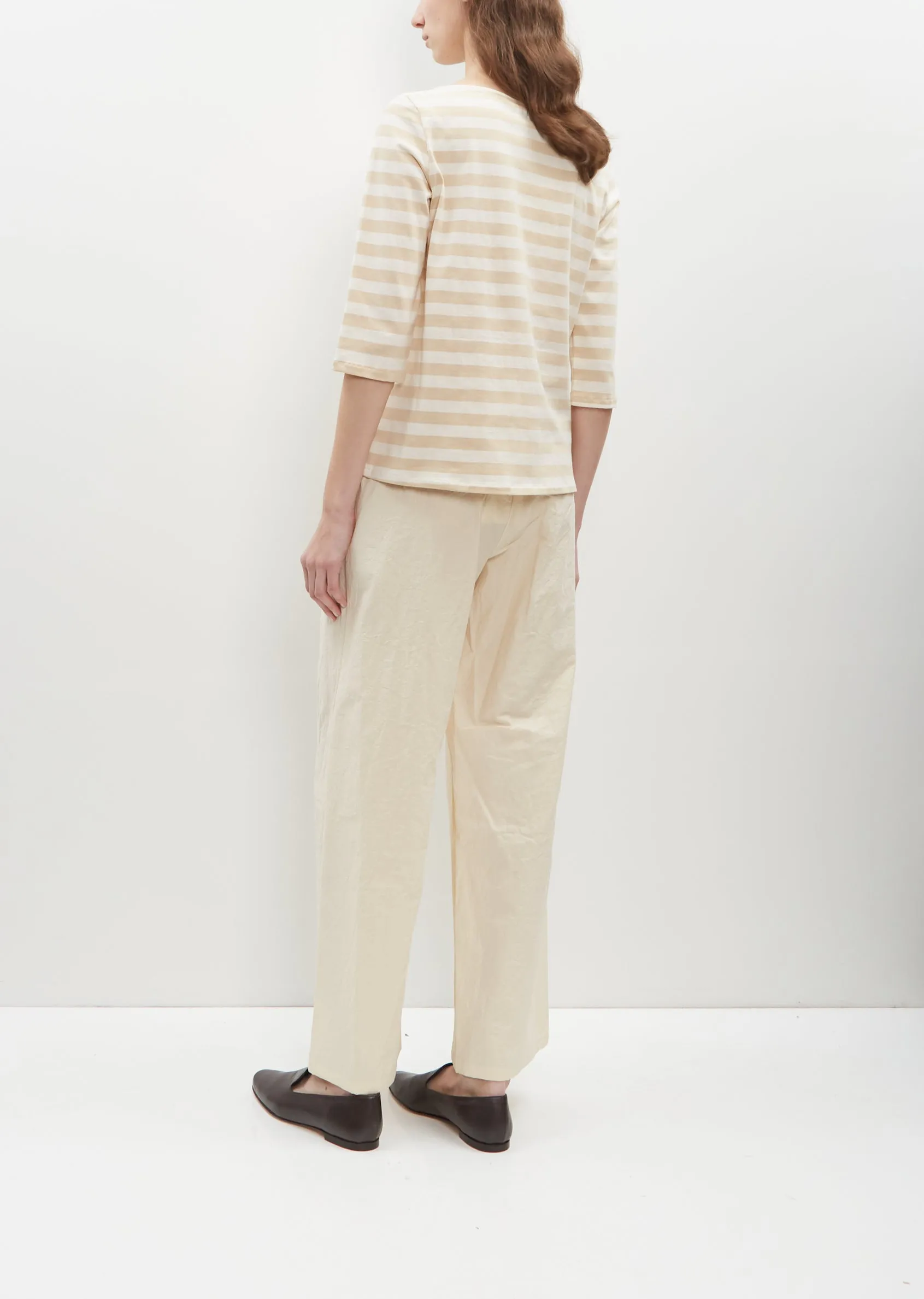 Cotton Stripe Jersey Top