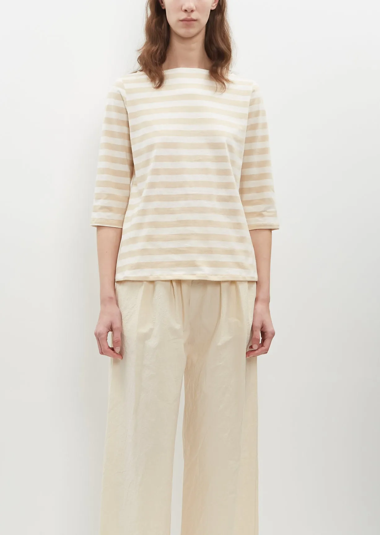 Cotton Stripe Jersey Top