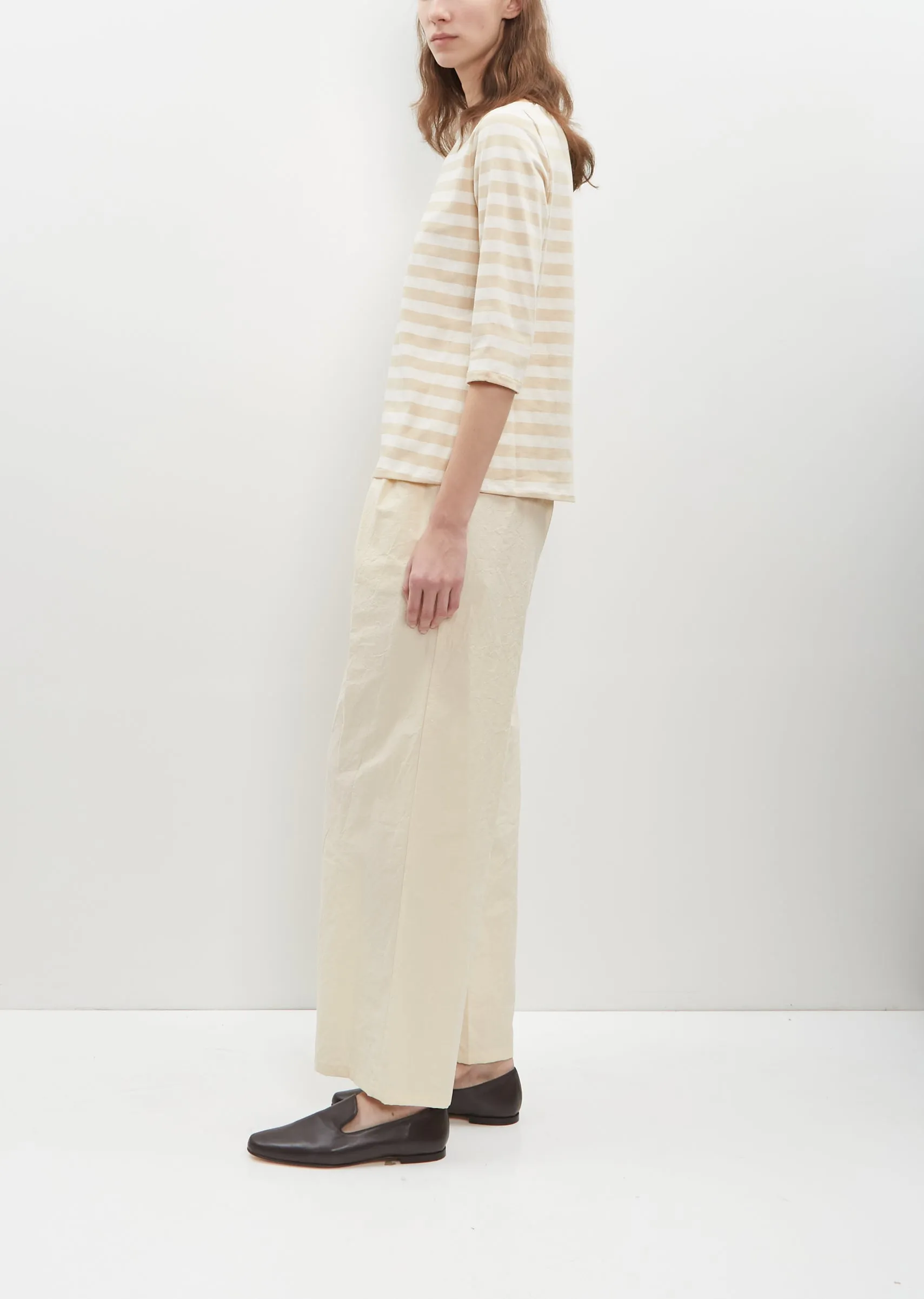 Cotton Stripe Jersey Top