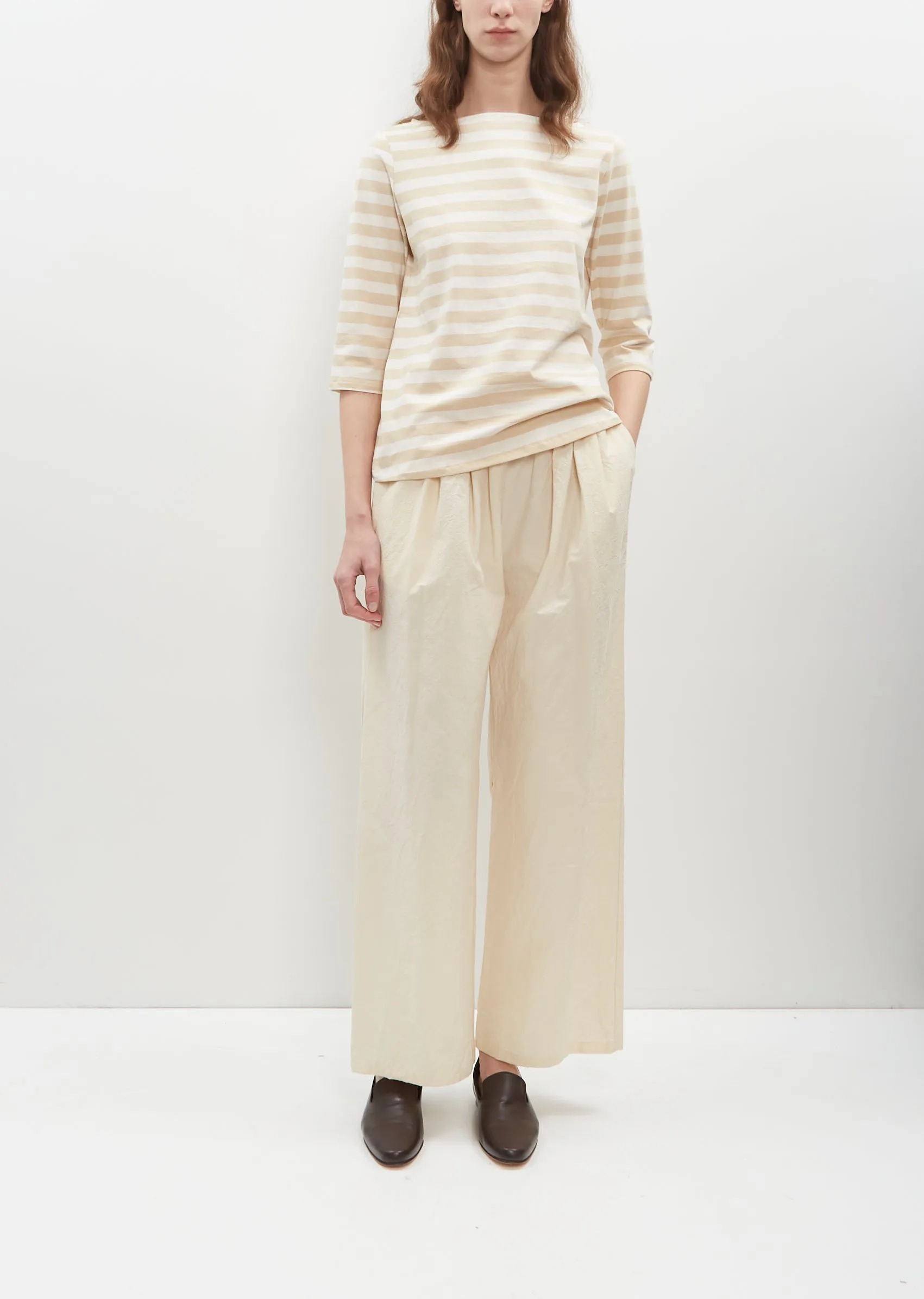 Cotton Stripe Jersey Top