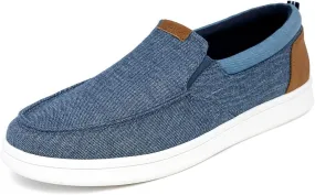 Nautica Men's Slip-On Loafers Casual Moc Toe Sneakers Boat Shoes Slipper for Men – Lightweight & Comfortable - Derwin