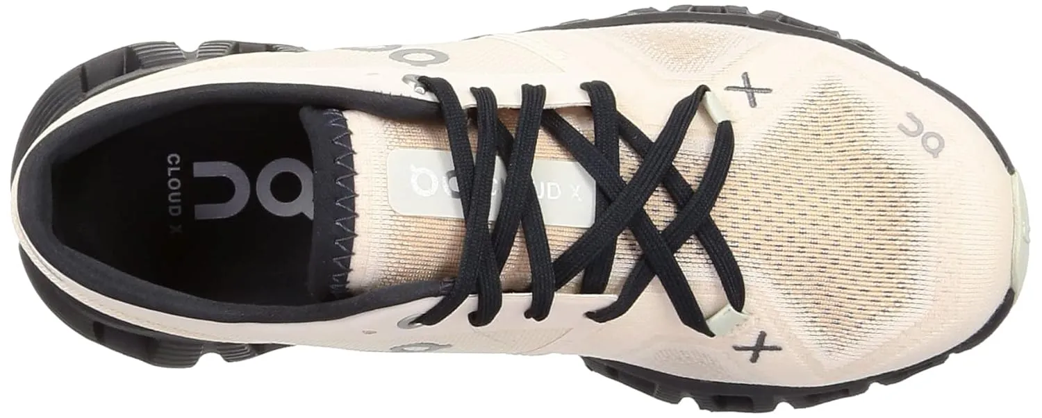 On Women's Cloud X 3 Sneakers, Fawn/Magnet, 6