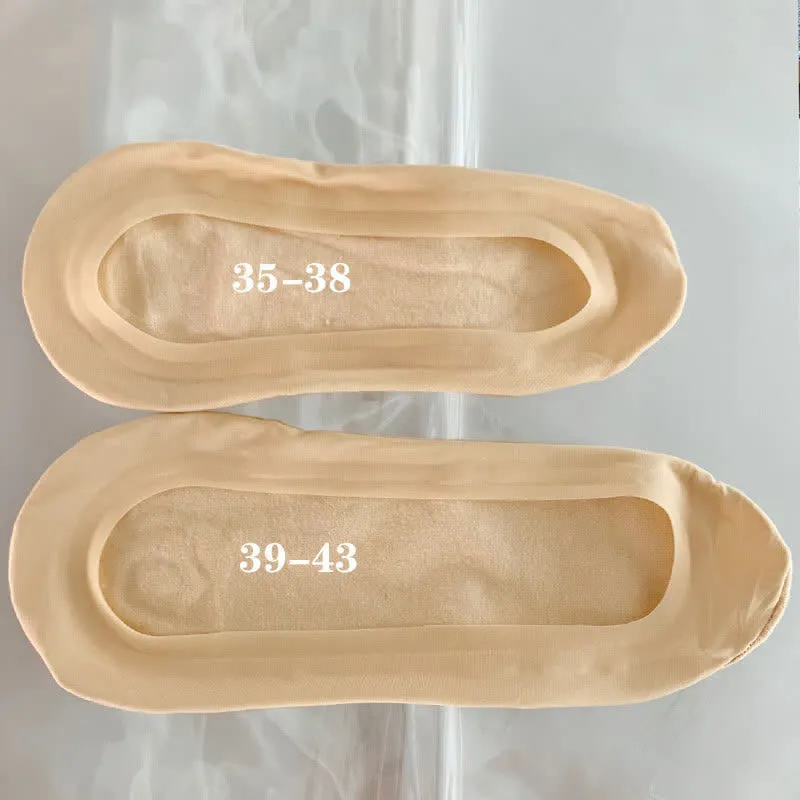 Plus Size Flower Bottom Boat Socks(6 Pairs)