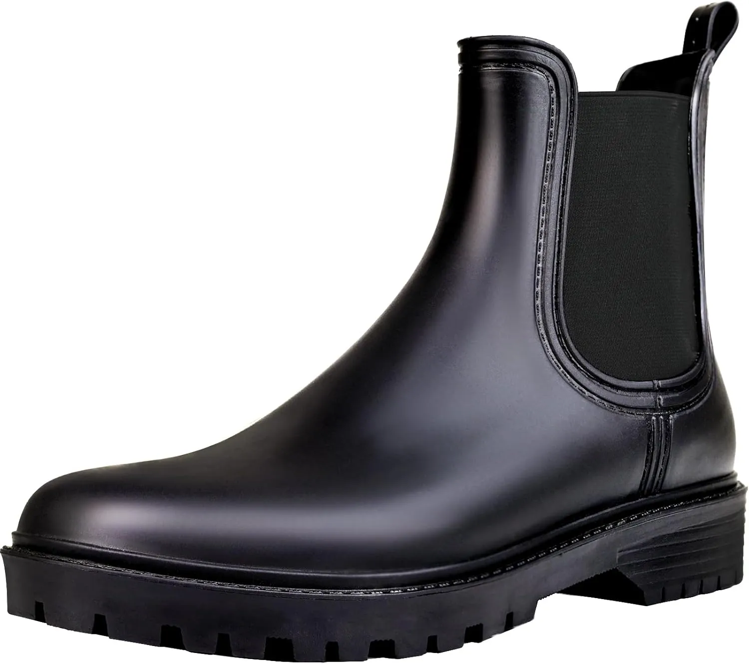 PTEROMY Ankle Rain Boots for Women, Anti-Slipping RainBoots, Chelsea Boots with Comfortable Insoles, Waterproof Shoes for Camping, Gardening and Yard Work