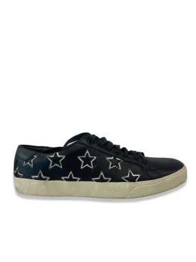 Saint Laurent Black Star Lace Up Sneakers. Size: 41