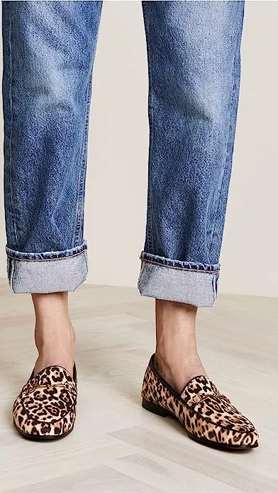 Sam Edelman Loraine San Leopard Slip On Classic Almond Toe Slip-on Loafers