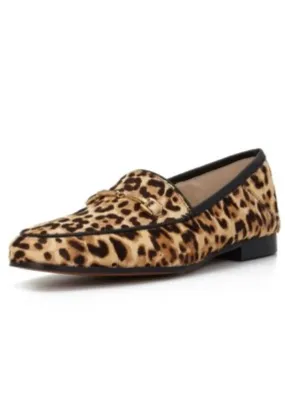 Sam Edelman Loraine San Leopard Slip On Classic Almond Toe Slip-on Loafers