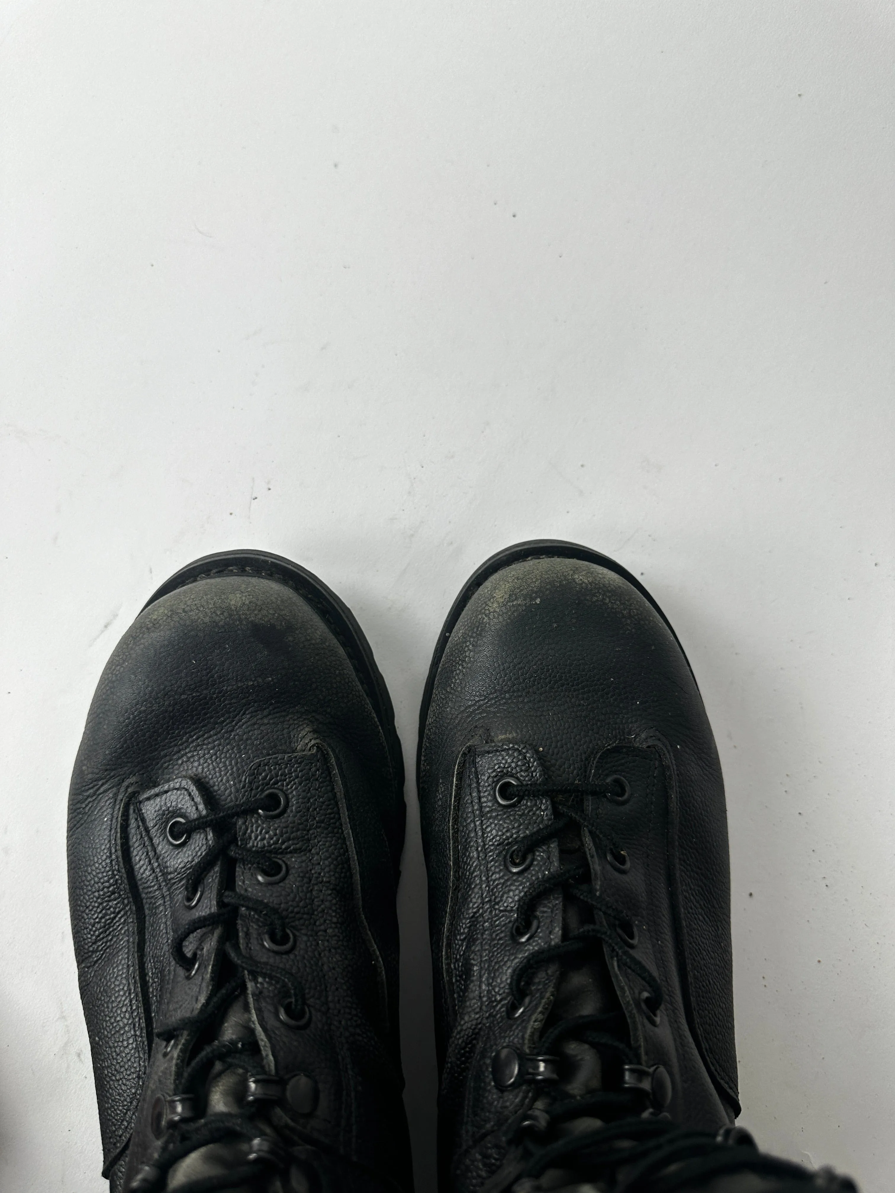 Vintage Boutlet Canadian Combat Boots Mens 11 (280-106) Black Leather